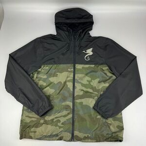 New Holland Brewing Mens Size L Dragons Milk Windbreaker Hooded Jacket *Read